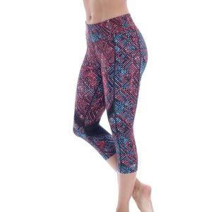 Striking Blue Ava Traction Capri Leggings